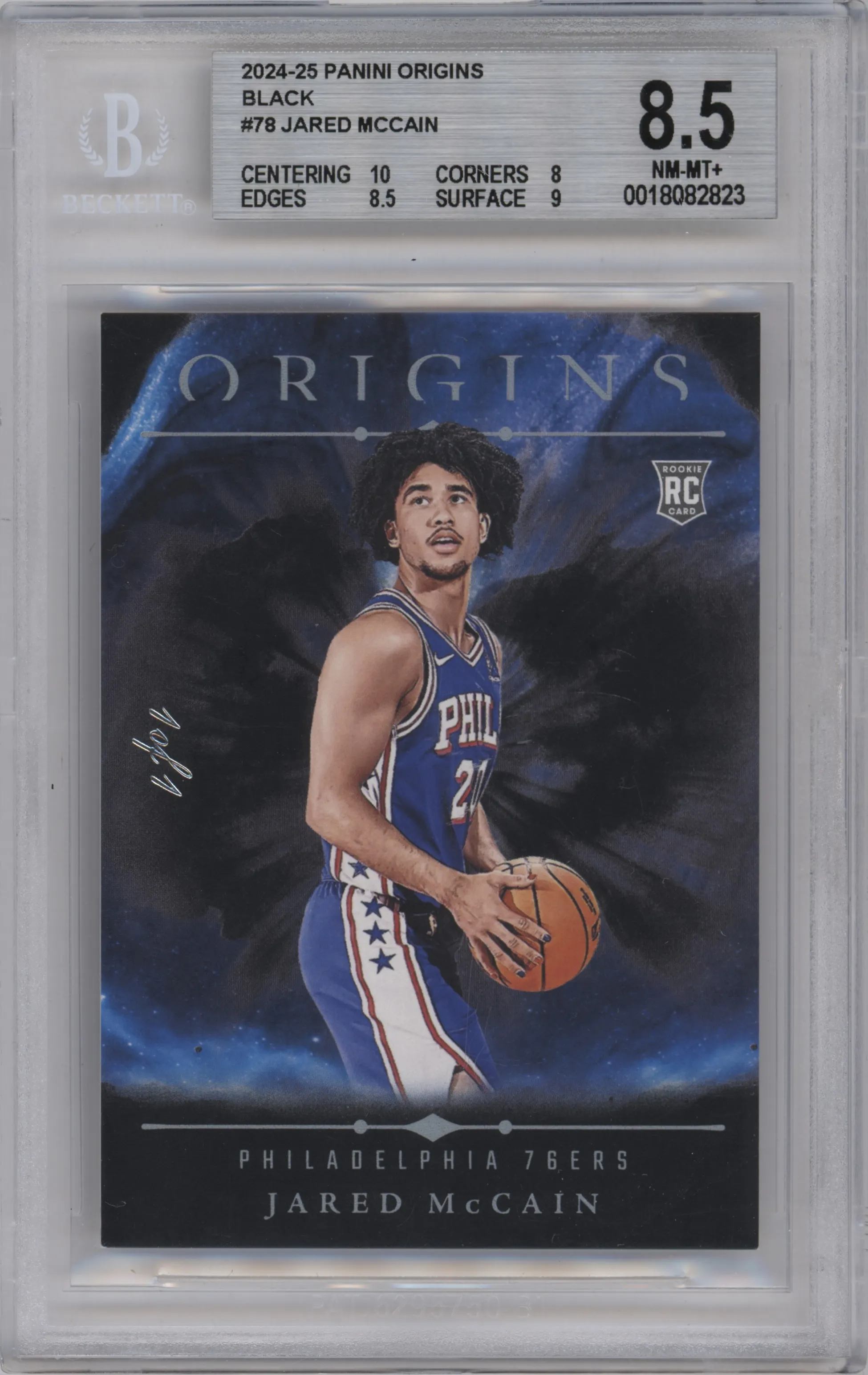 2024 Panini Origins Jared McCain Black BGS 8.5