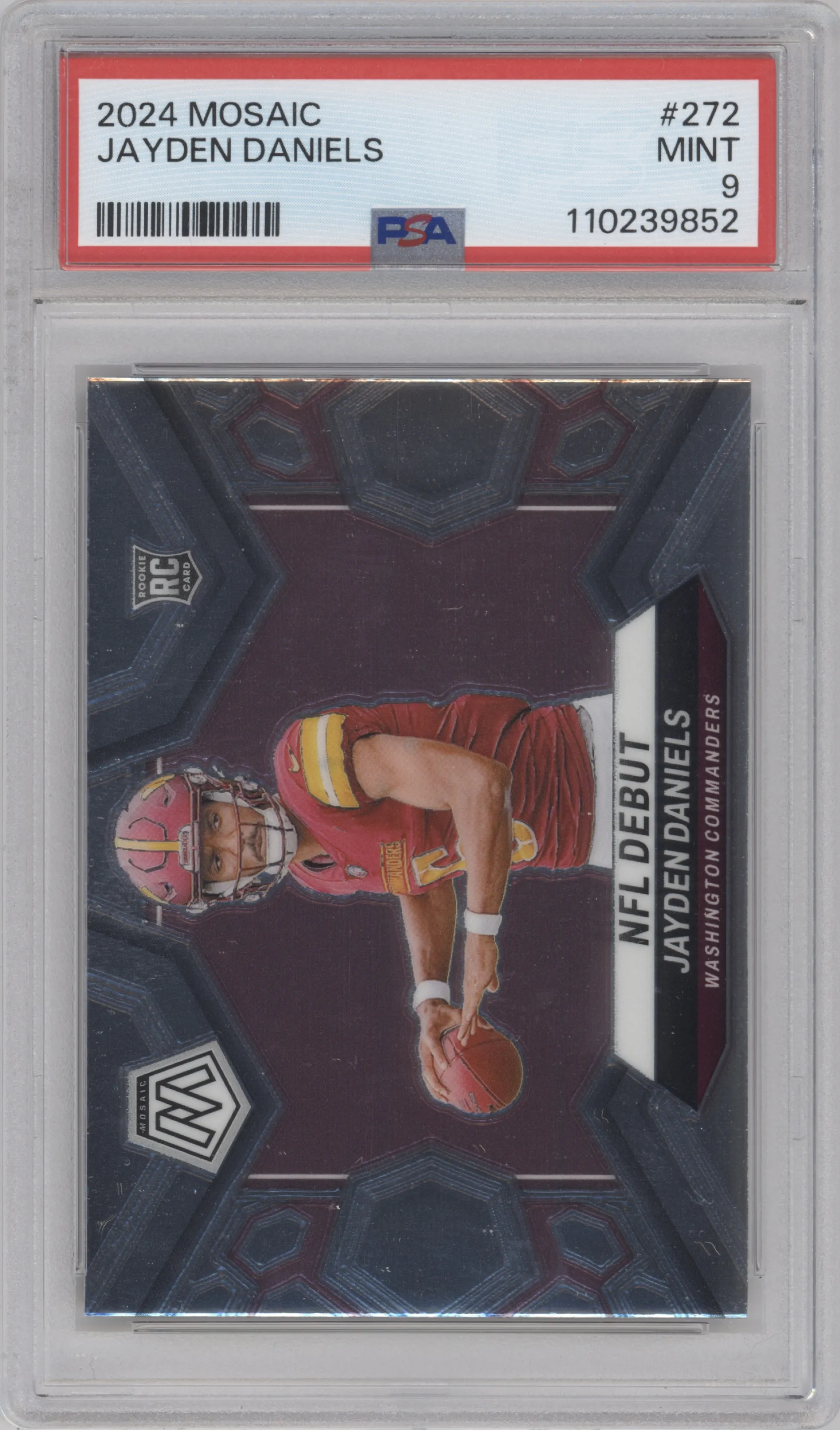 2024 Panini Mosaic Jayden Daniels #272 PSA 9
