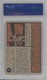 Ed Mathews from the 1962 Topps set graded by PSA and given an overall grade of 7.