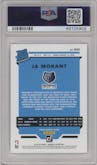 Ja Morant from the 2019-20 Panini Donruss set graded by PSA and given an overall grade of 10.