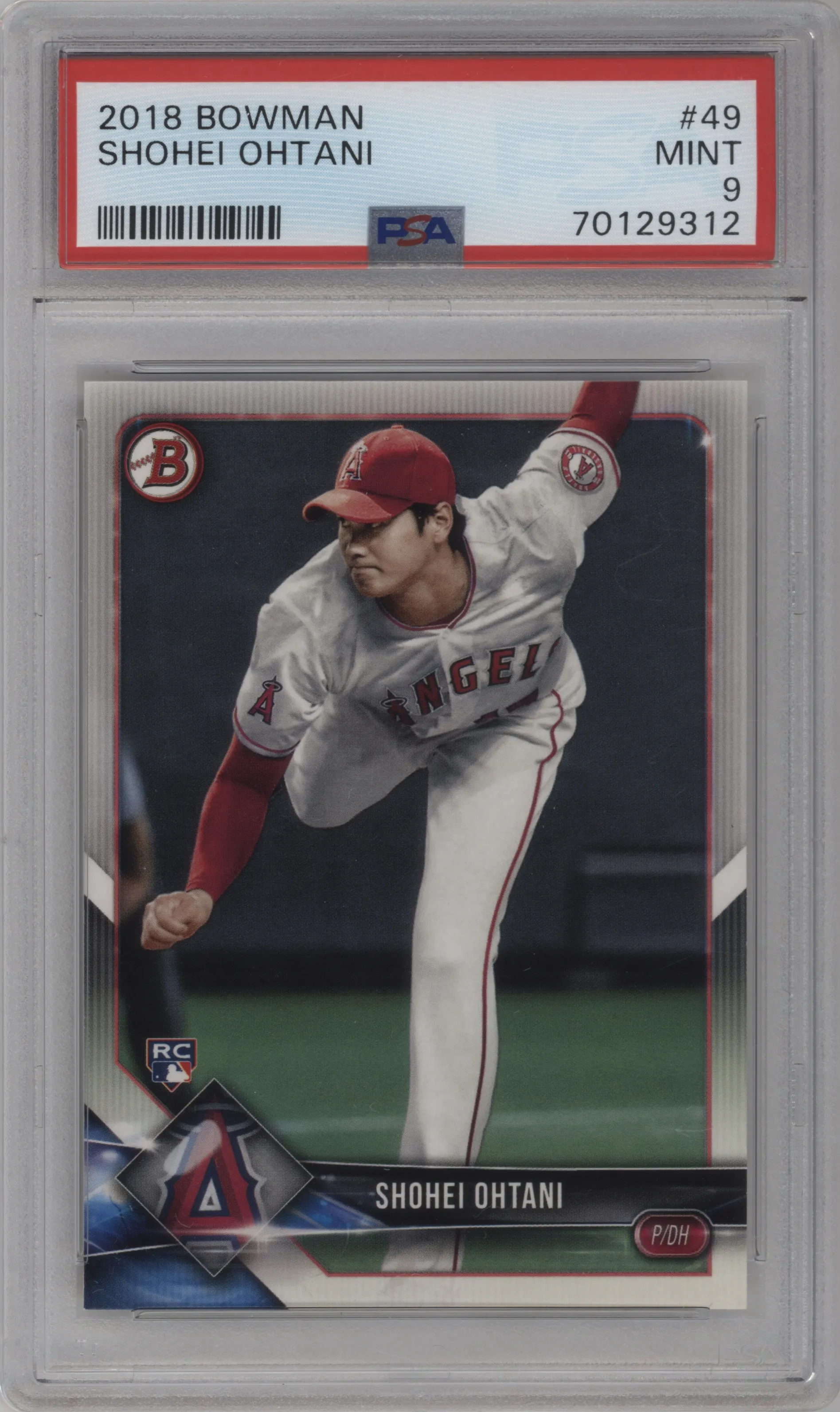 2018 Bowman Shohei Ohtani PSA 9