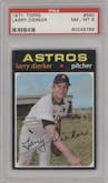 Larry Dierker from the 1971 Topps set graded by PSA and given an overall grade of 8.