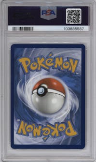 Mewtwo VSTAR from the 2023 Pokemon SWSH set graded by PSA and given an overall grade of 9.