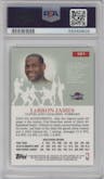 LeBron James from the 2003-04 Topps Pristine  set graded by PSA and given an overall grade of 10.