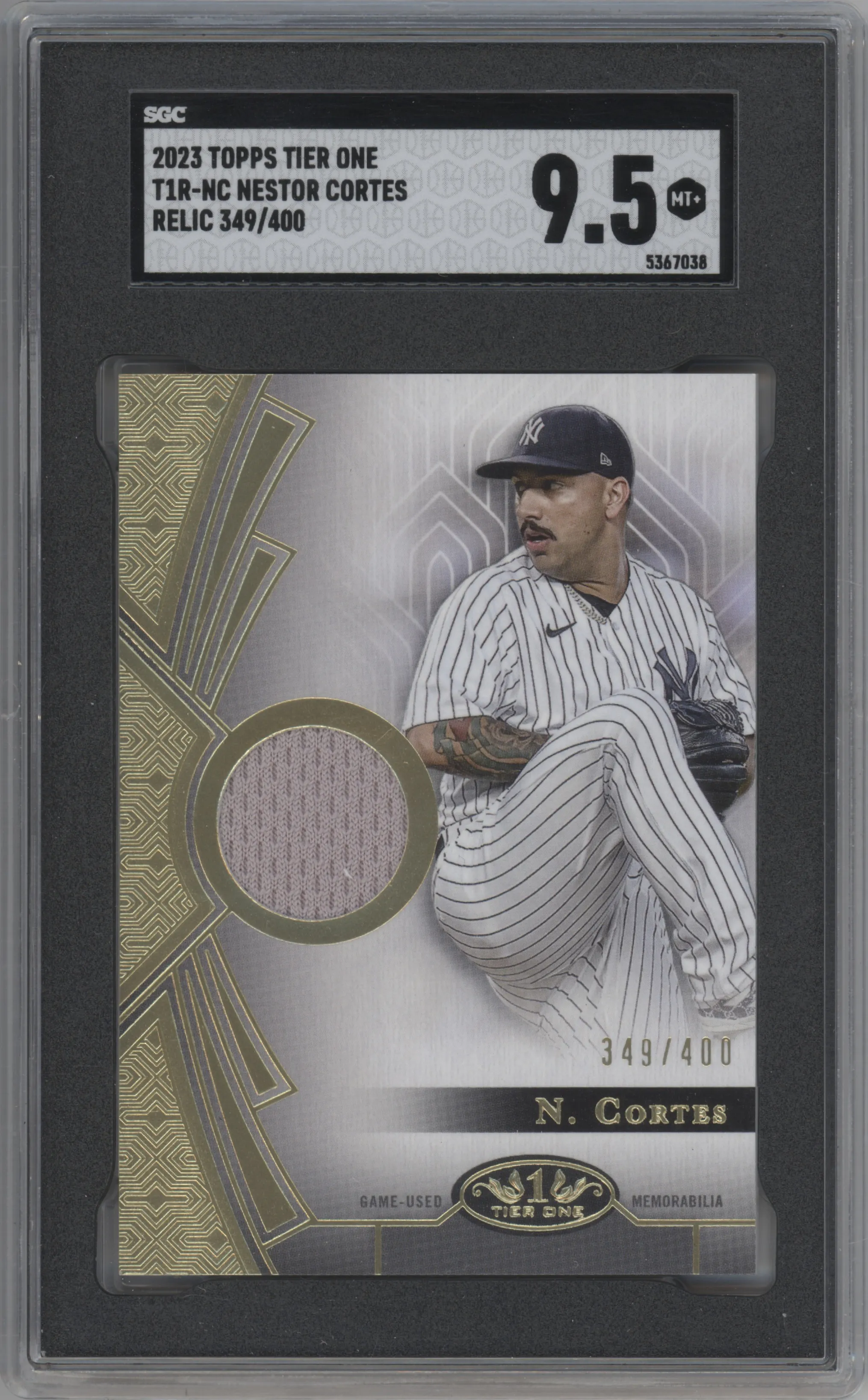 2023 Topps Tier One Design A Rlc. Nestor Cortes #T1R-NC SGC 9.5