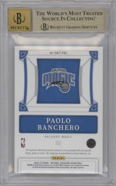 Paolo Banchero  from the 2022-23 Panini National Treasures set graded by Beckett and given an overall grade of 9.5.