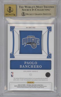 Paolo Banchero  from the 2022-23 Panini National Treasures set graded by Beckett and given an overall grade of 9.5.