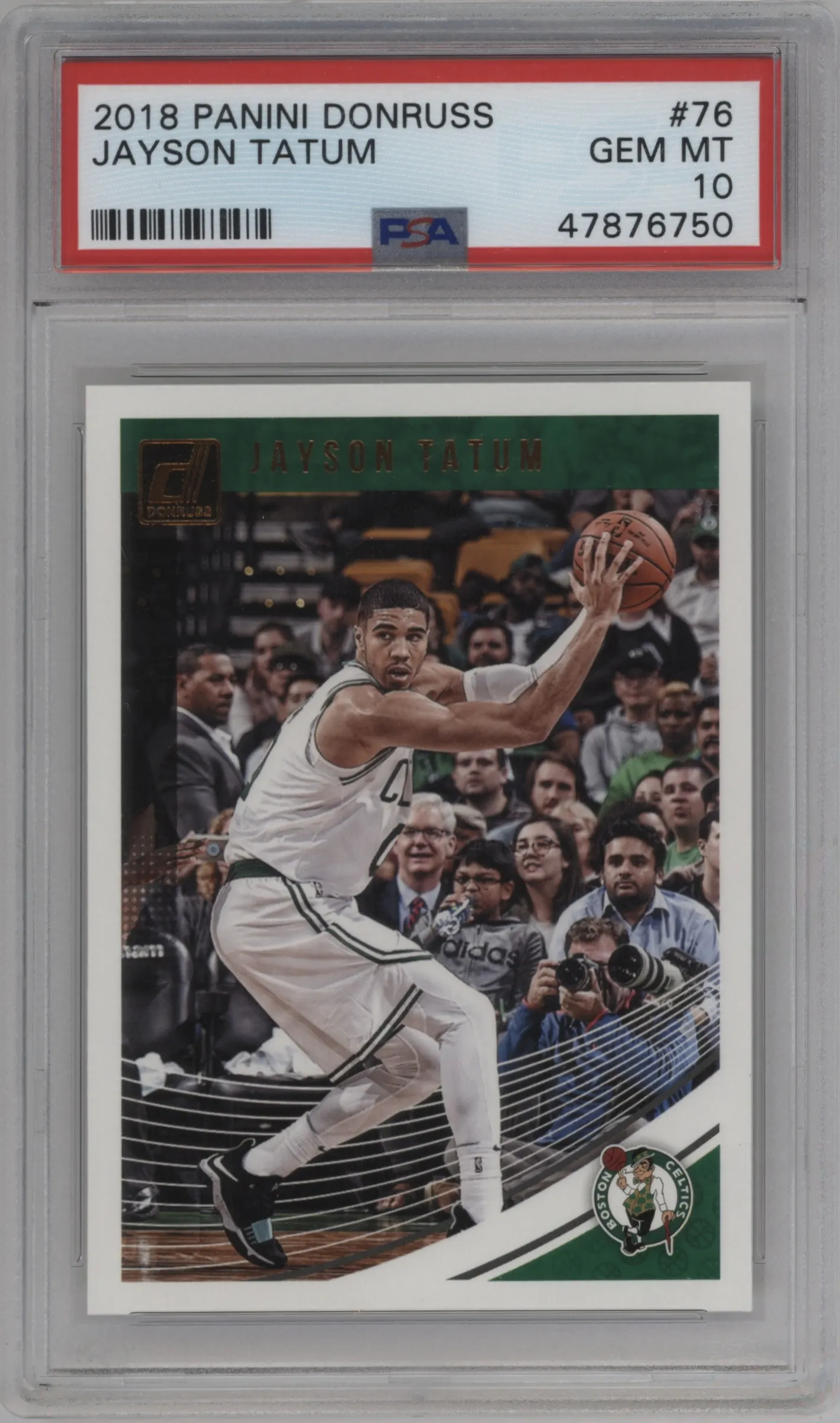 2018 Panini Donruss Jayson Tatum #76 PSA 10