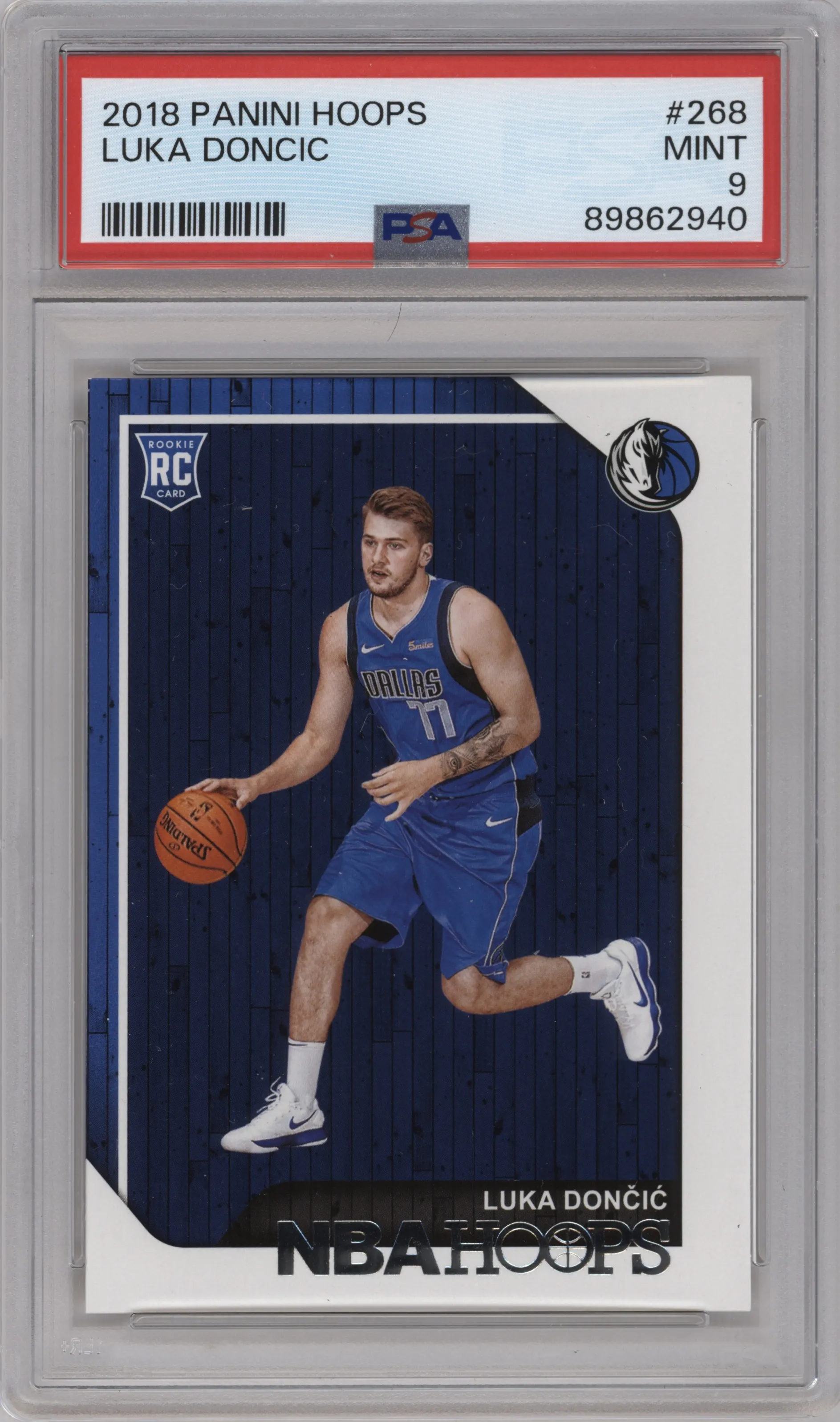 2018 Panini NBA Hoops Luka Doncic #268 PSA 9