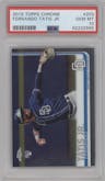 Fernando Tatis Jr. from the 2019 Topps Chrome set graded by PSA and given an overall grade of 10.