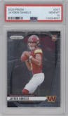 Jayden Daniels from the 2024 Panini Prizm set graded by PSA and given an overall grade of 10.
