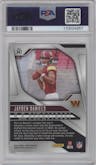 Jayden Daniels from the 2024 Panini Prizm set graded by PSA and given an overall grade of 10.