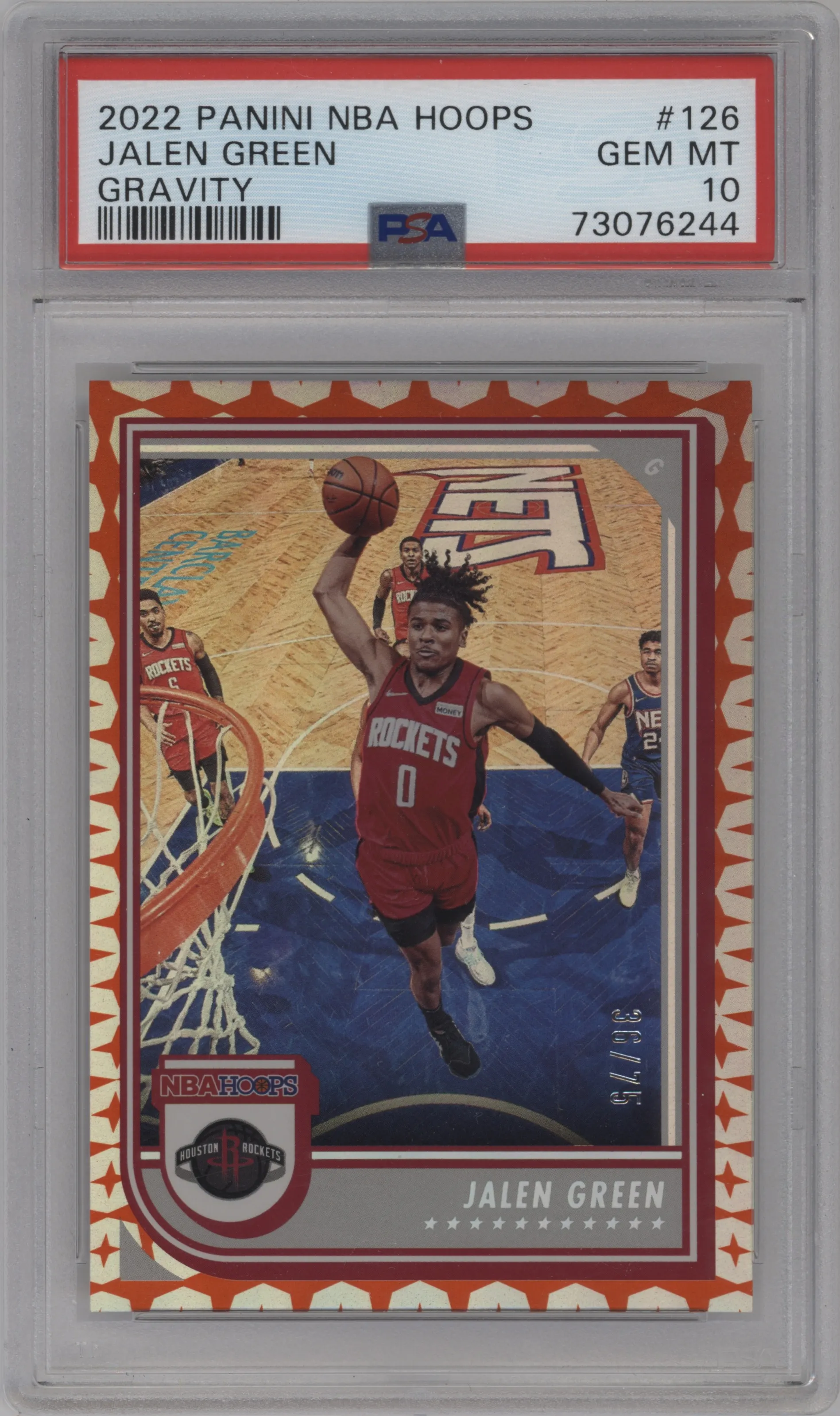 2022 Panini NBA Hoops Jalen Green Gravity PSA 10