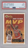 Michael Jordan from the 1992-93 Upper Deck  set graded by PSA and given an overall grade of 9.