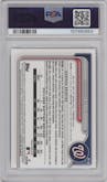 Seaver King from the 2024 Bowman Draft set featuring a Blue Refractor parallel graded by PSA and given an overall grade of 10.