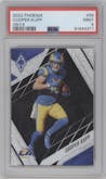 Cooper Kupp from the 2022 Panini Phoenix set featuring a Onyx parallel graded by PSA and given an overall grade of 9.