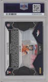 Bo Nix from the 2024 Panini Mosaic set featuring a Green Mosaic parallel graded by PSA and given an overall grade of 9.