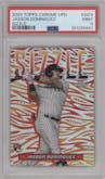 Jasson Domínguez  from the 2024 Topps Chrome Update set graded by PSA and given an overall grade of 9.