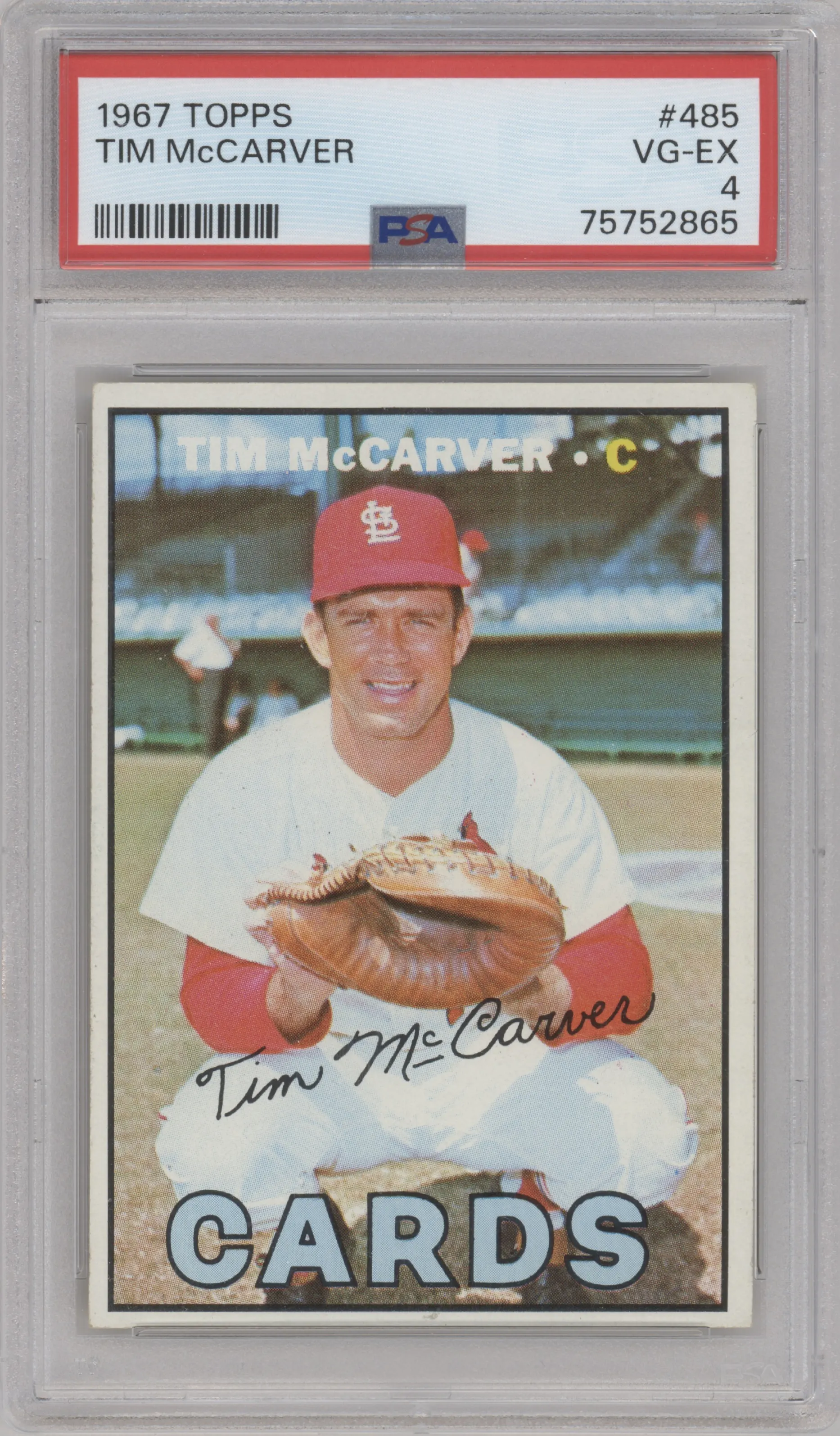 1967 Topps Tim McCarver PSA 4