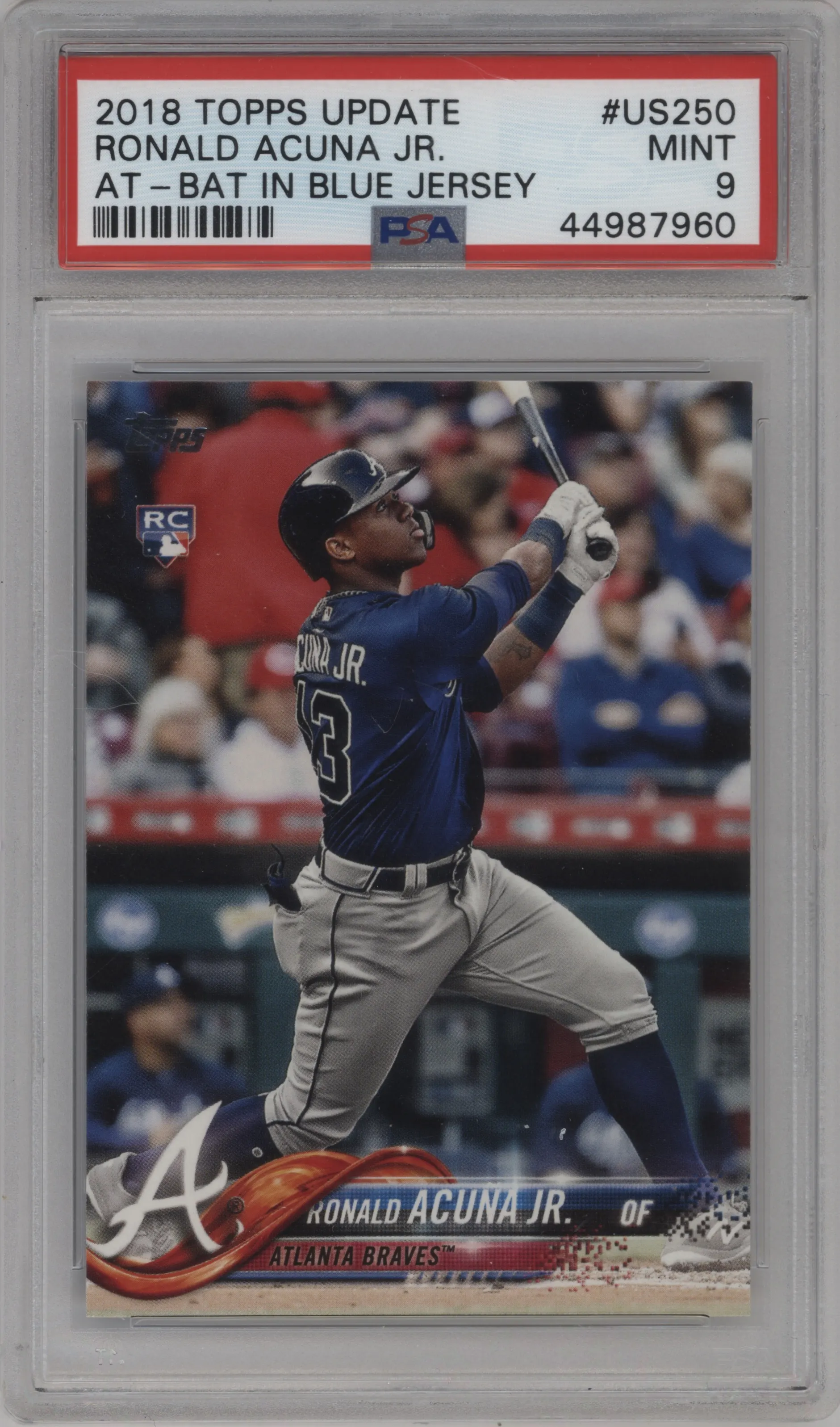 2018 Topps Update Ronald Acuna Jr. PSA 9