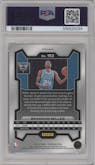 Brandon Miller from the 2023-24 Panini Prizm set featuring a Orange Ice parallel graded by PSA and given an overall grade of 10.