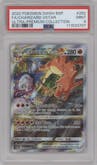 Charizard VSTAR from the 2022 Pokemon SWSH set featuring a Ultra Premium Collection parallel graded by PSA and given an overall grade of 9.