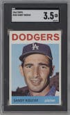 Sandy Koufax from the 1964 Topps set graded by SGC and given an overall grade of 3.5.