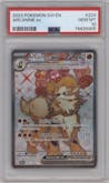 Arcanine EX from the 2023 Pokemon SV set graded by PSA and given an overall grade of 10.