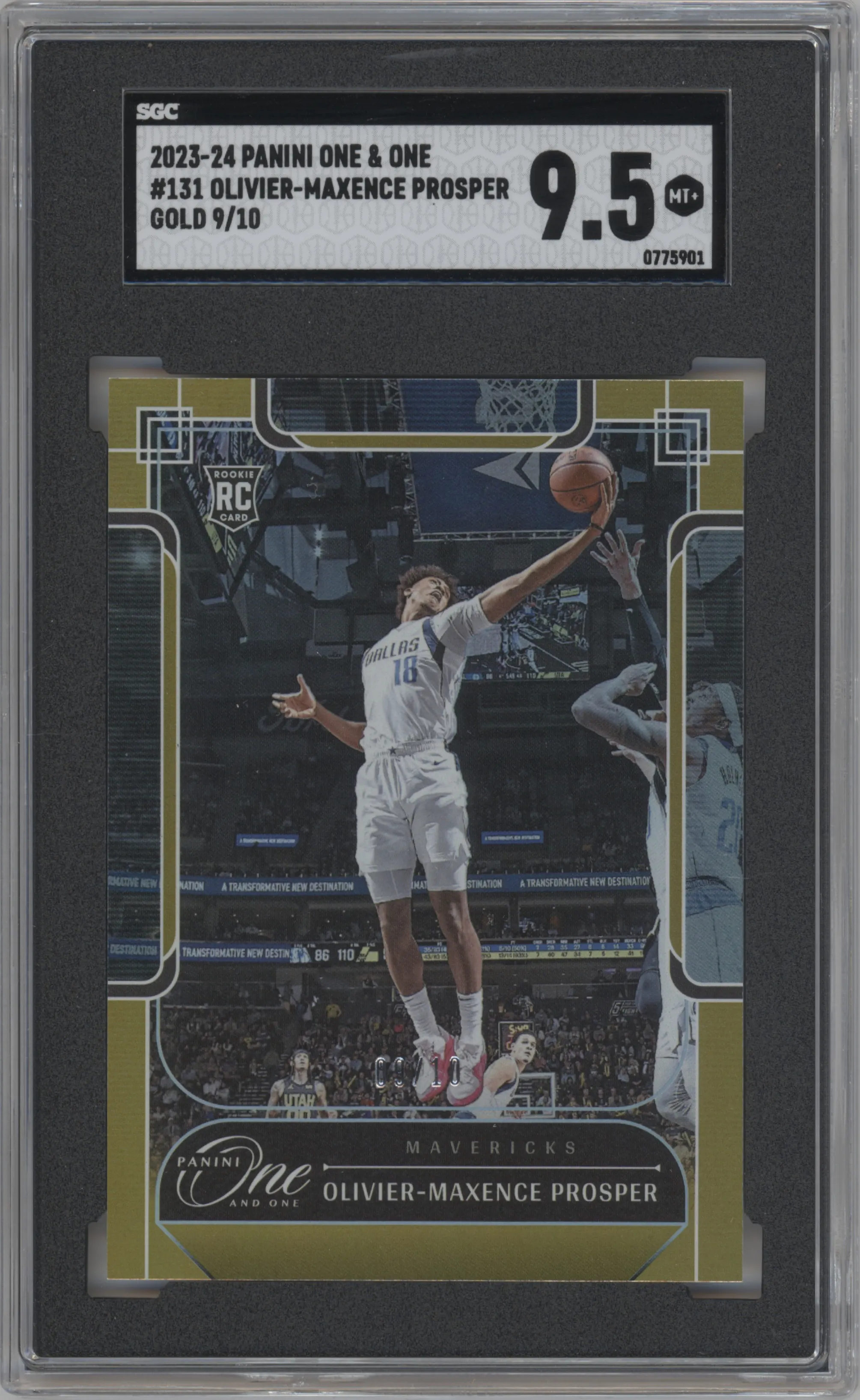 2023 Panini One and One Olivier-Maxence Prosper Gold SGC 9.5