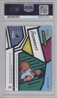Ja Morant from the 2019-20 Panini Revolution set graded by PSA and given an overall grade of 9.