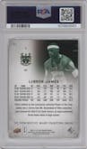 LeBron James from the 2012-13 Upper Deck SP Authentic set graded by PSA and given an overall grade of 10.