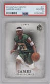 LeBron James from the 2012-13 Upper Deck SP Authentic set graded by PSA and given an overall grade of 10.