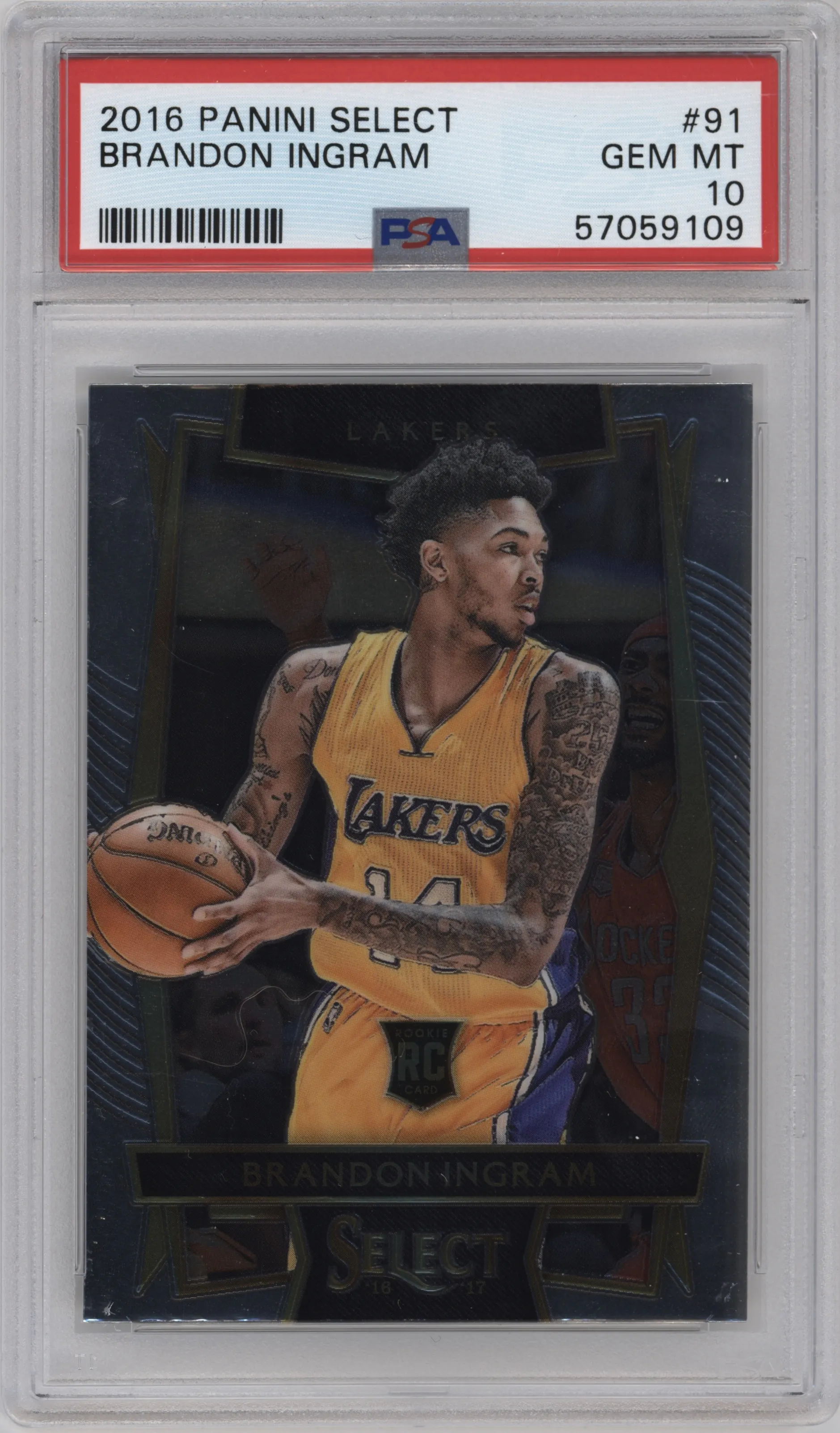 2016 Panini Select Brandon Ingram #91 PSA 10