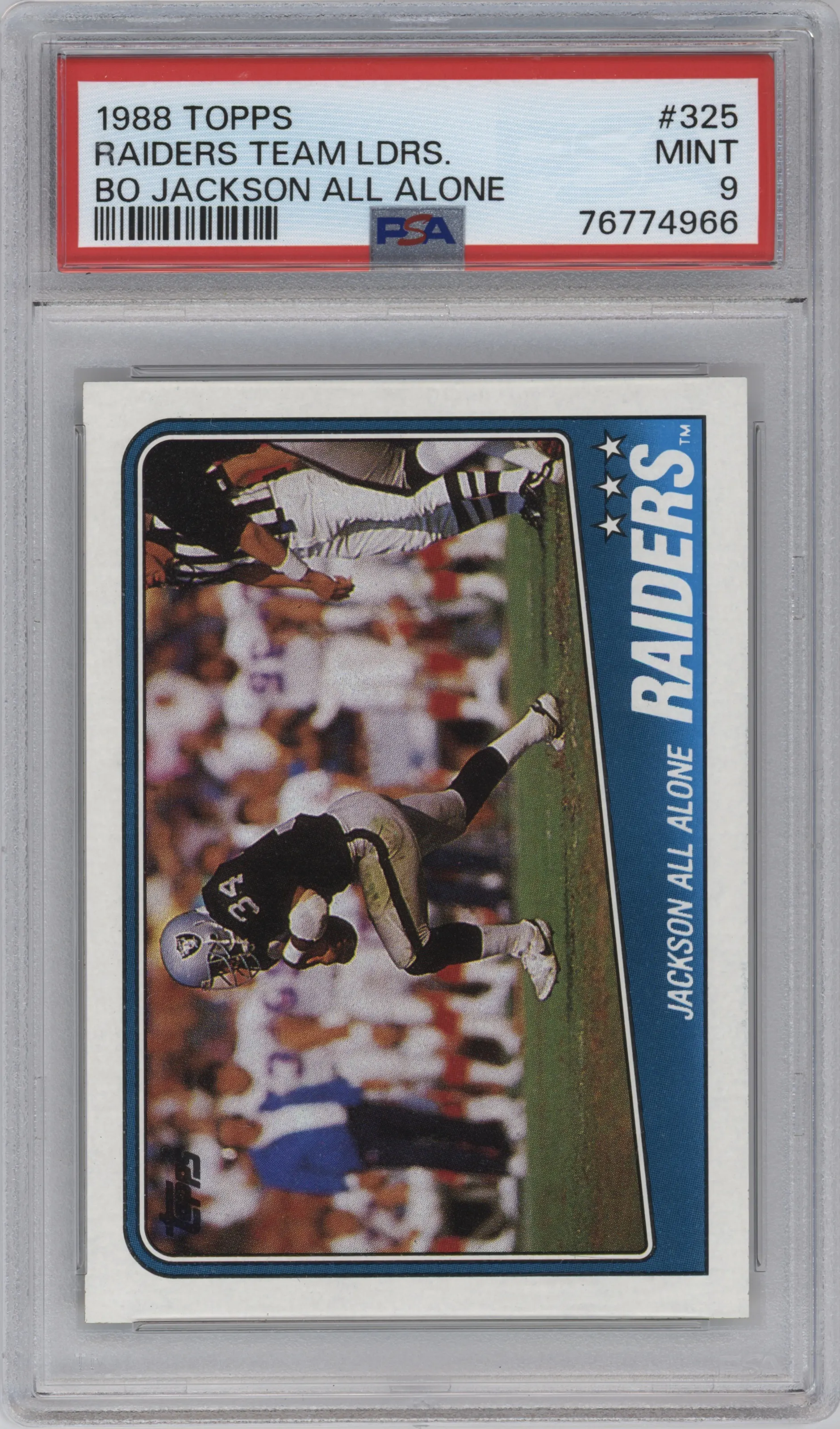 1988 Topps Bo Jackson #325 PSA 9