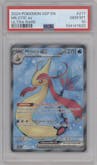 Milotic ex from the 2024 Pokemon SV set graded by PSA and given an overall grade of 10.