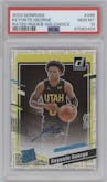 Keyonte George from the 2023-24 Panini Donruss set featuring a  Choice  parallel graded by PSA and given an overall grade of 10.