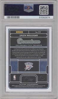 Jalen Williams from the 2022-23 Panini One and One set graded by PSA and given an overall grade of 10.