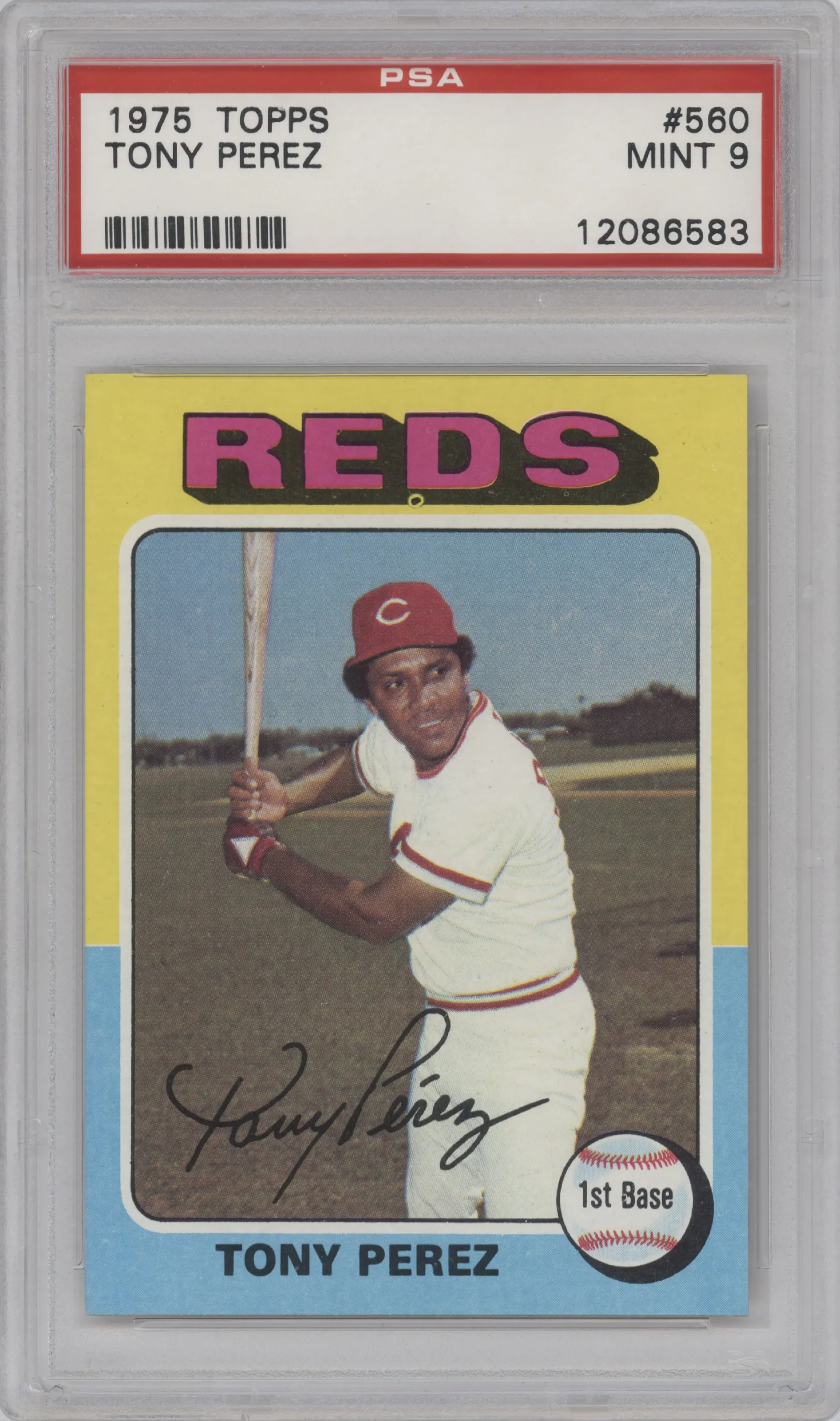 1975 Topps Tony Perez PSA 9