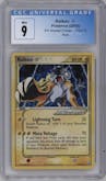 Raikou Gold Star from the 2005 Pokemon EX set graded by CSG and given an overall grade of 9.