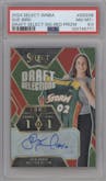 Sue Bird from the 2024 Panini Select WNBA set featuring a Red Prizm parallel graded by PSA and given an overall grade of 8.5.