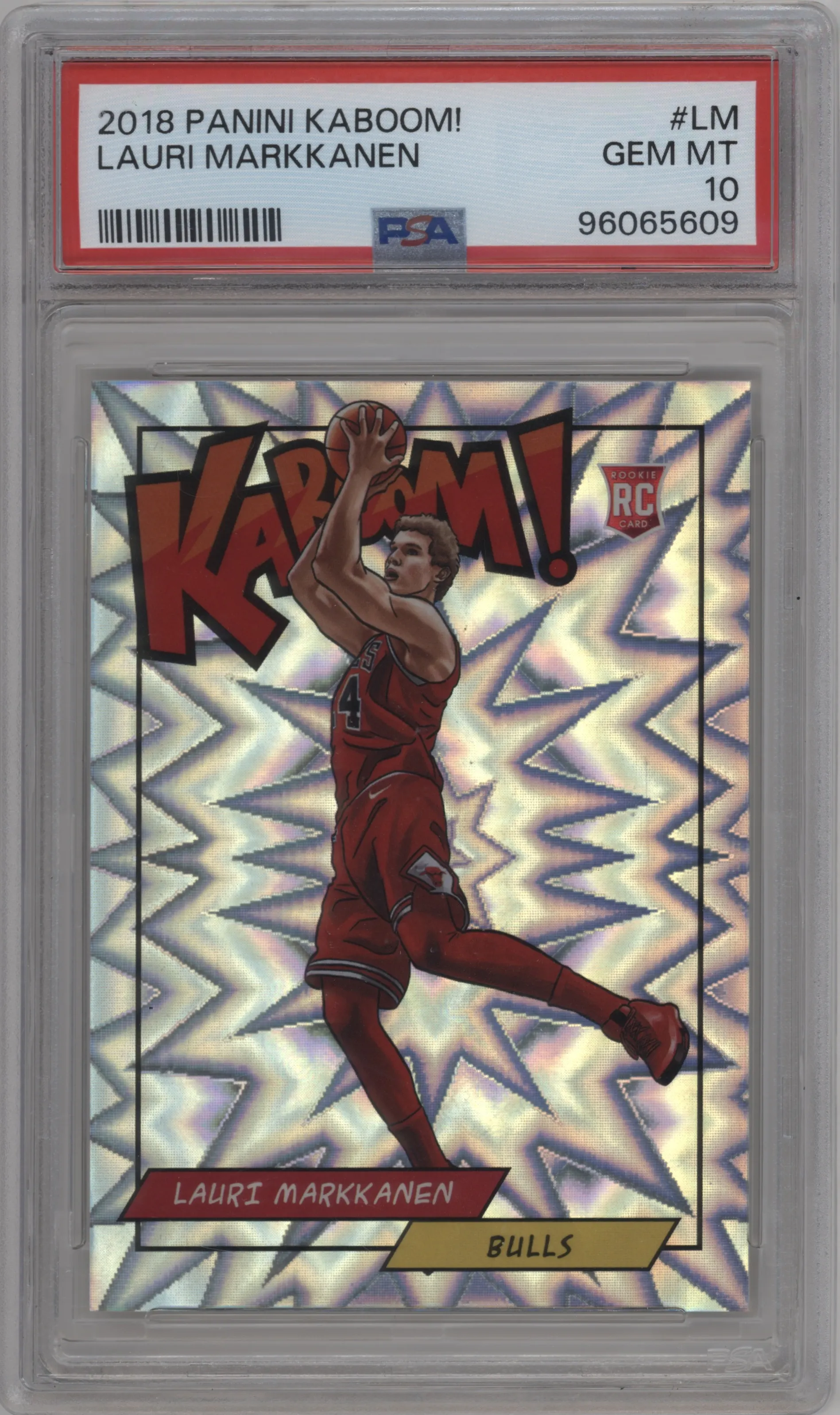 2018 Panini Kaboom Rewards Multi-Sport Lauri Markkanen #K-LM PSA 10