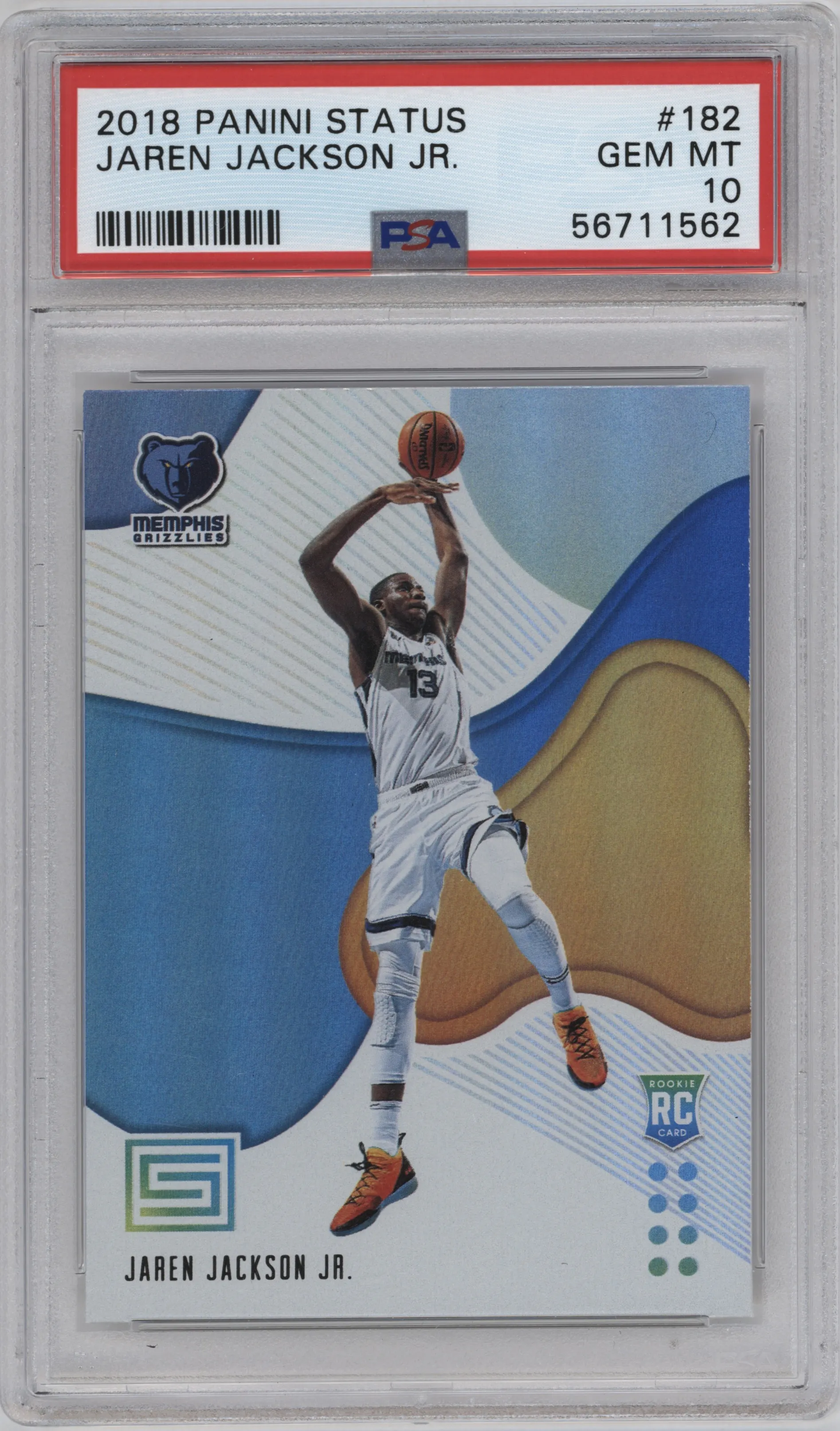 2018 Panini Status Rookies 2 Jaren Jackson Jr. PSA 10