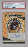 Cooper DeJean from the 2024 Panini Donruss Elite set featuring a Orange parallel graded by PSA and given an overall grade of 10.