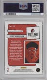Scoot Henderson from the 2023-24 Panini Hoops Premium Stock set graded by PSA and given an overall grade of 10.