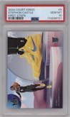 Stephon Castle from the 2024-25 Panini Court Kings set graded by PSA and given an overall grade of 10.