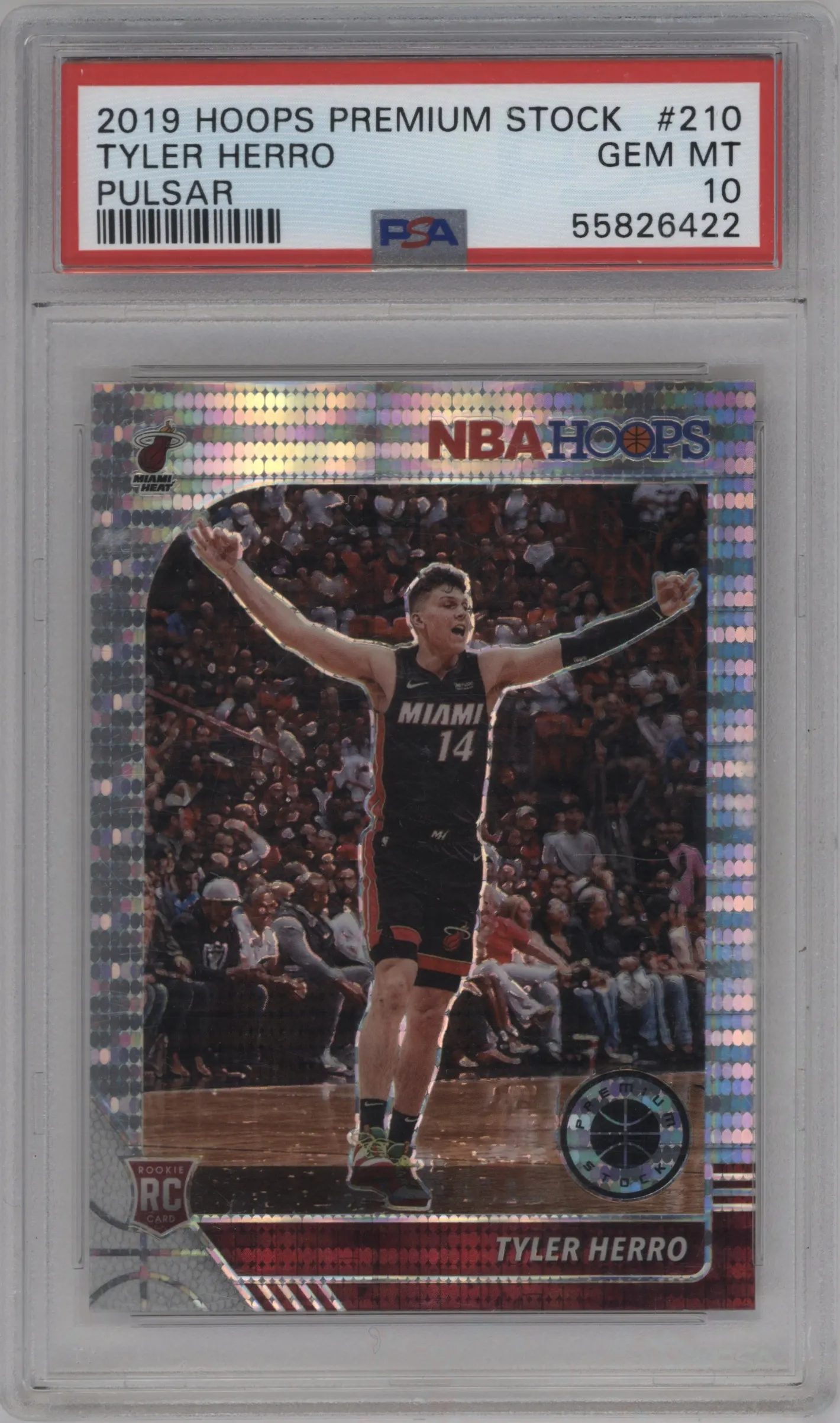 2019 Panini Hoops Premium Stock Tyler Herro Pulsar #210 PSA 10