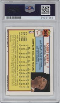 Robert Horry from the 1992-93 Topps set graded by PSA and given an overall grade of 0.