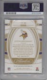 Justin Jefferson  from the 2022 Panini Flawless set graded by PSA and given an overall grade of 9.