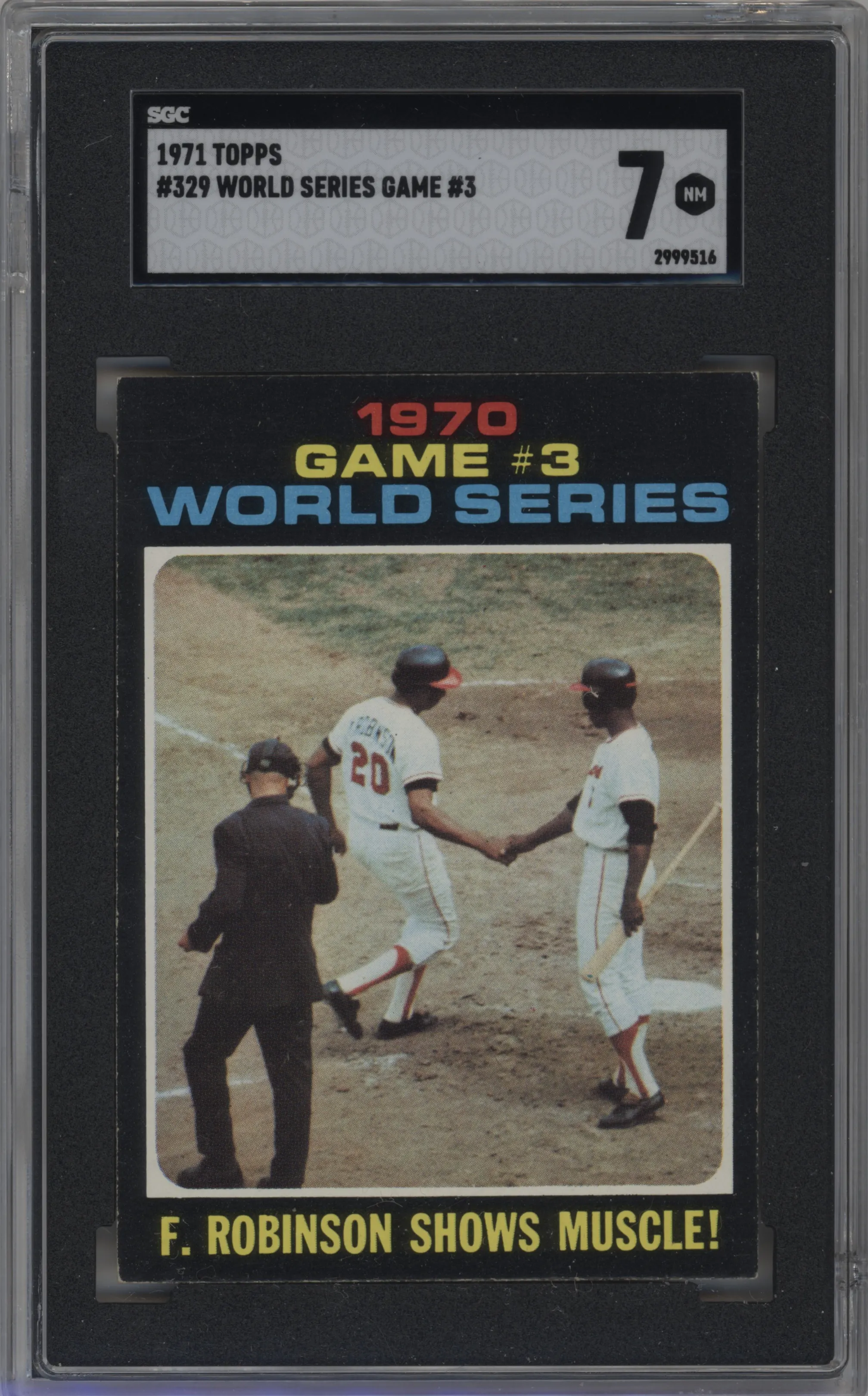 1971 Topps World Series Game 3 SGC 7