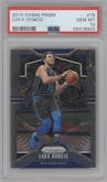 Luka Doncic from the 2019-20 Panini Prizm set graded by PSA and given an overall grade of 10.